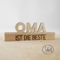 Bild 1 von Aufsteller Beste Oma / Bester Opa  / (Schriftzug) Oma