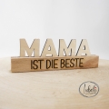 Bild 1 von Aufsteller Beste Mama / Bester Papa  / (Schriftzug) Mama